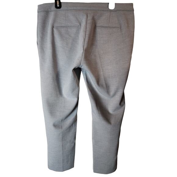 H&M Heather Gray Slacks Womens Sz 14 Trouser Work Office Pants Flat Front Career - Picture 6 of 16